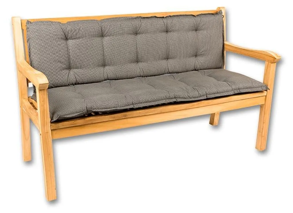 Coussin de Banc Confortable Gris 140 cm - Solution Anti-Mal de Dos Jardin