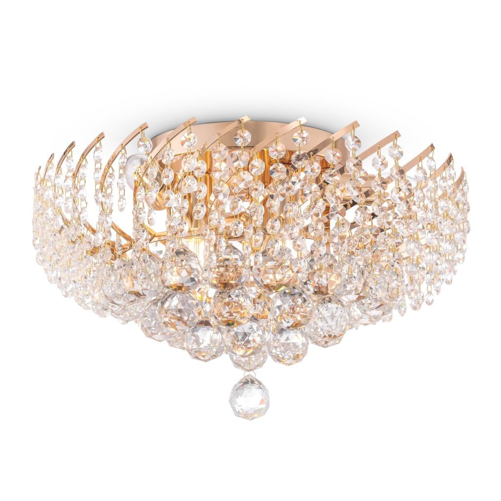 Maytoni Karolina Kronleuchter DIA120-06-G 6xE14, Gold, aus Produktbild 