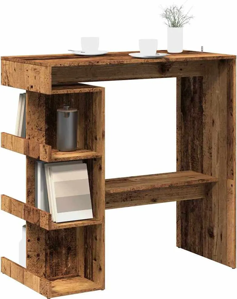 Maison Exclusive Tavolo Bar con Ripiani 100x48 - Design Salvaspazio