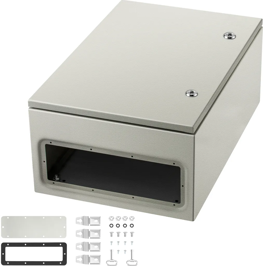 Coffret extérieur étanche IP66 NEMA 4X en acier avec plaque montage