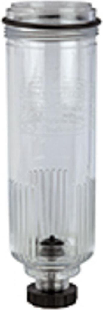 Riegler Polycarbonatbehälter, inkl. O-Ring, halbautom. Ablassventil, BG 1