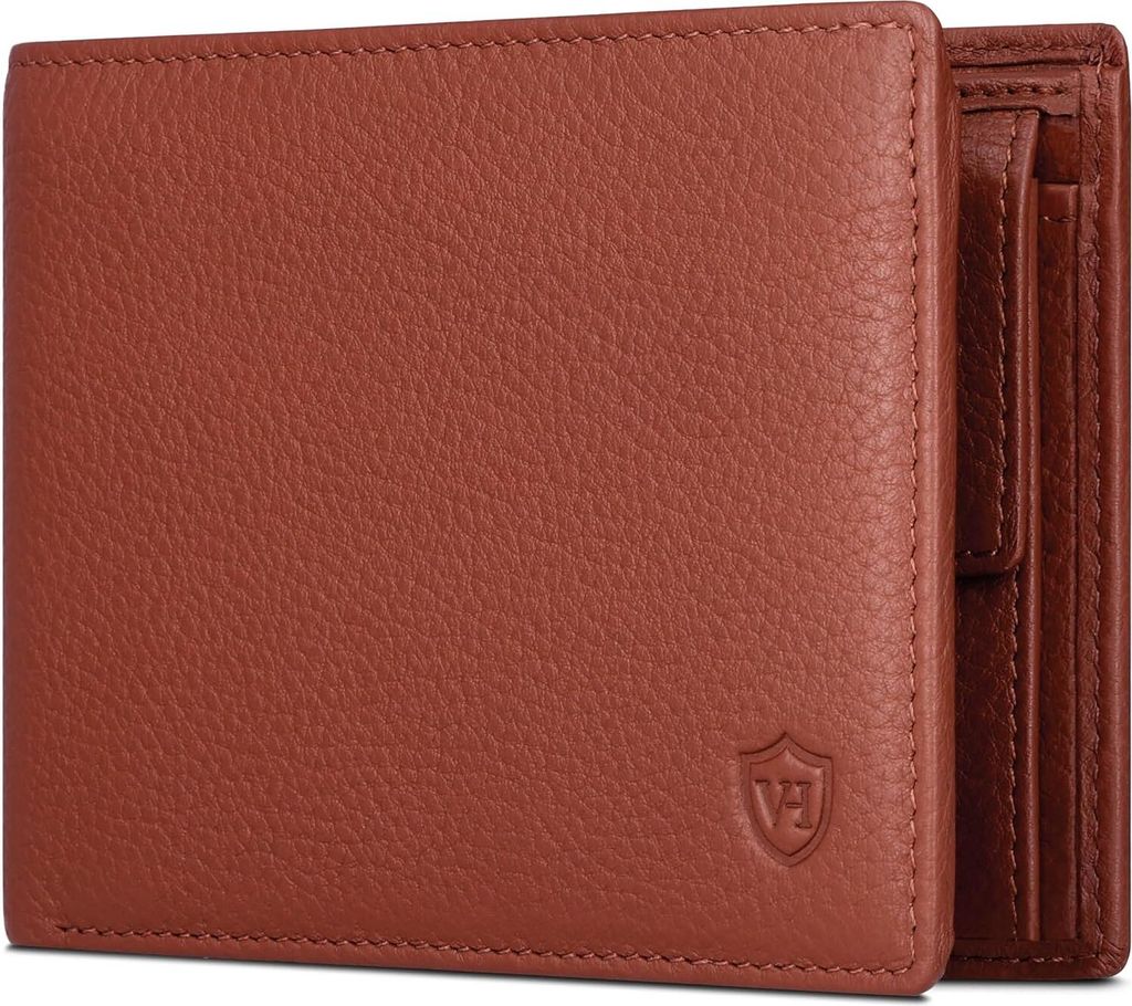 Kompakte Geldbörse mit RFID-Schutz, Nappaleder und Mini-Münzfach – Ideal für Männer und Frauen als Geschenk!