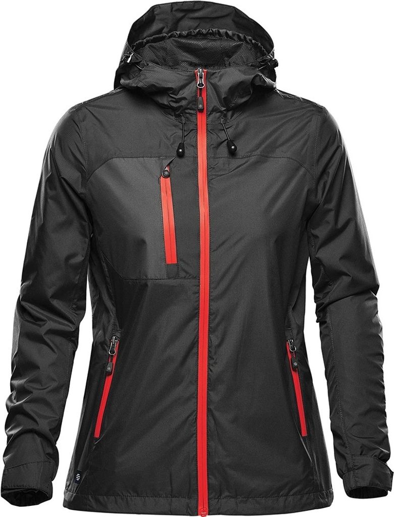 Stormtech - "Olympia" Softshelljacke für Damen PC4478 (XL) (Schwarz/Leuchtend Rot)
