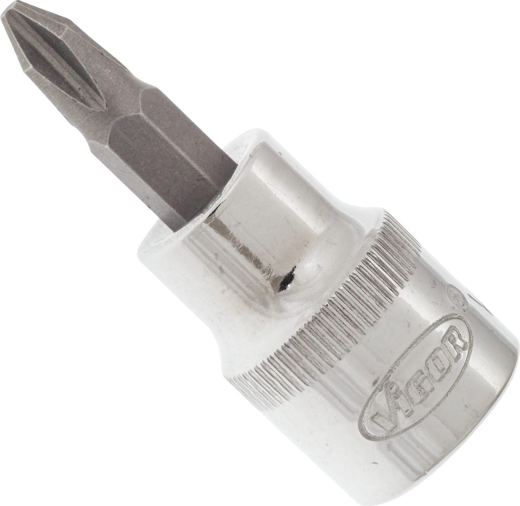 VIGOR Schraubendrehereinsatz V2293N 3/8" Kreuzschlitz Profil PH SW PH2