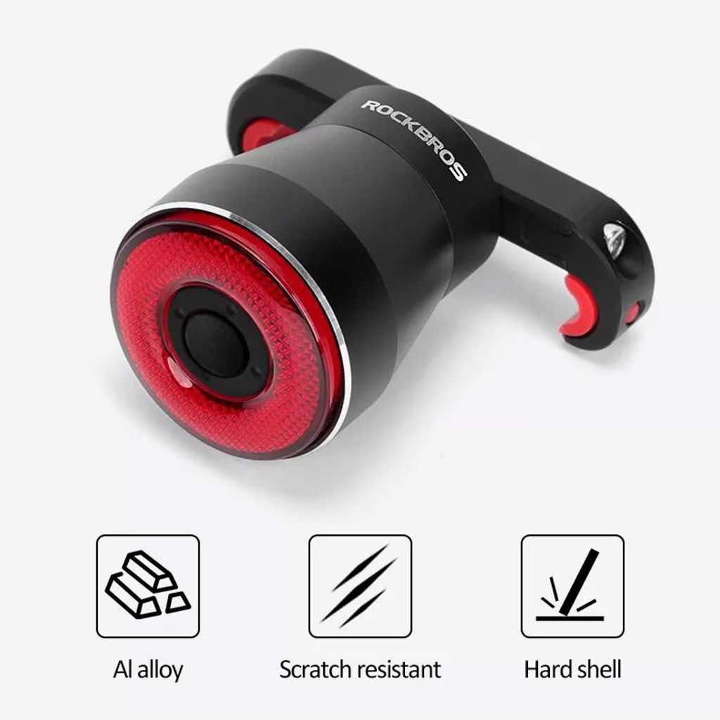 Rockbros TL907Q51 Lampe arrière LED USB pour vélo avec Image du produit 