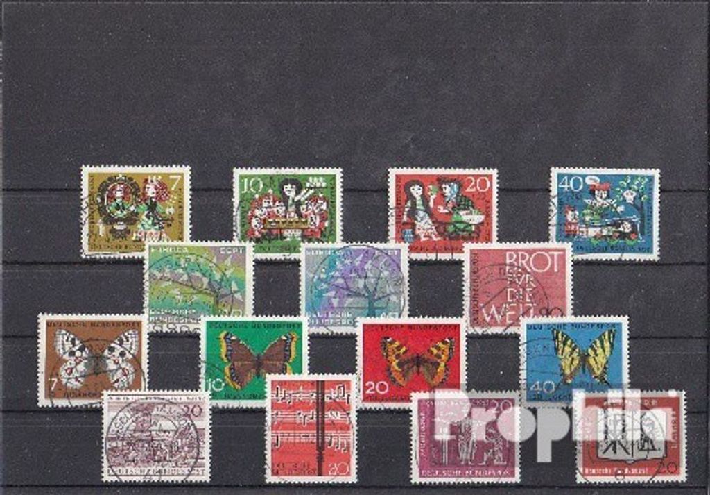 Briefmarken BRD (BR.Deutschland) 1962 1962 gestempelt Produktbild 