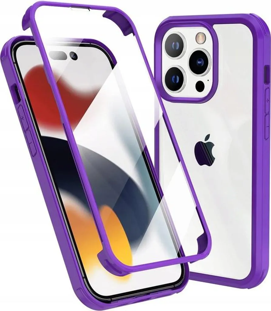 Évitez les Rayures sur iPhone 14 Pro Max avec cette Coque Violette Bumper