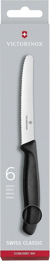 6 VICTORINOX príborových nožov strieborné, lesklé čierne, Obrázok produktu 4