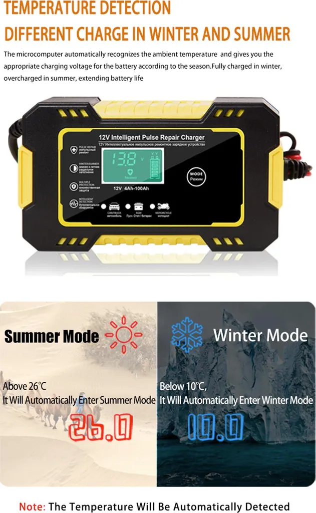 Chargeur de batterie de bateau et SUV pour entretien hivernal - 6