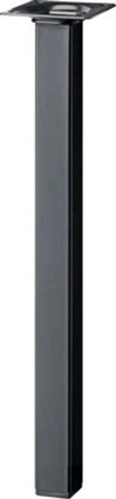 Tischbein vierkant 25x25x400 mm, schwarz Produktbild 