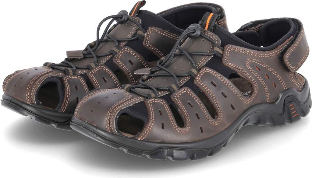 Beliano Herren Sandalen Outdoorsandalen Braun Leder Synthetik Größe: 42