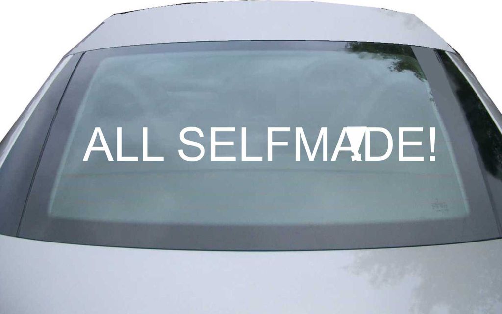 Indigos UG - Aufkleber Heckscheibe & Motorklappe DE6994 - weiß - 600x77 mm - All selfmade! - Auto Scheiben Fenster Heckklappe Tuning Racing JDM - ...