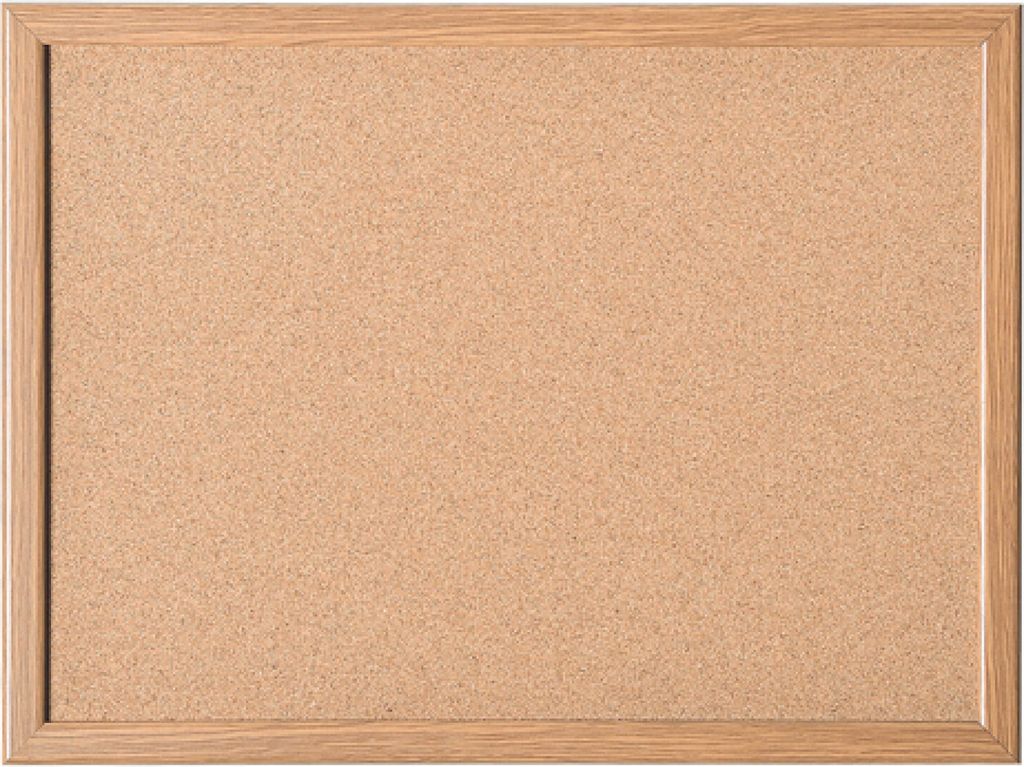 Korktafel mit Holzrahmen 400x300mm inklusive Zubehör