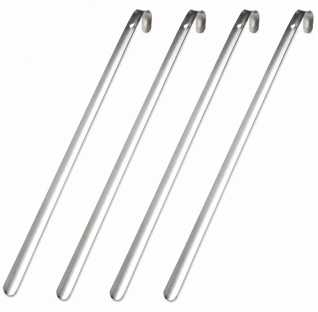 4 x Bayli 80cm Schuhlöffel aus Edelstahl | Schuhanzieher Produktbild 