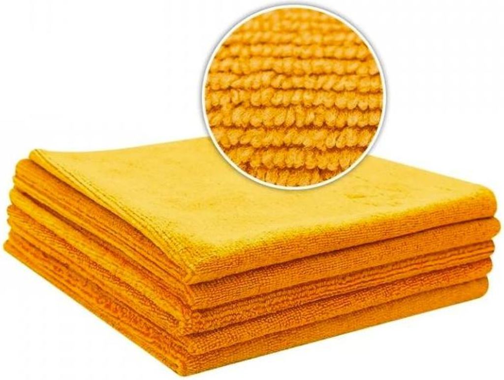 Mikrovláknová utěrka Liquid Elements Allzweck Orange Mikrofasertuch Value Set von 5 - 310 GSM 40 x 40 cm