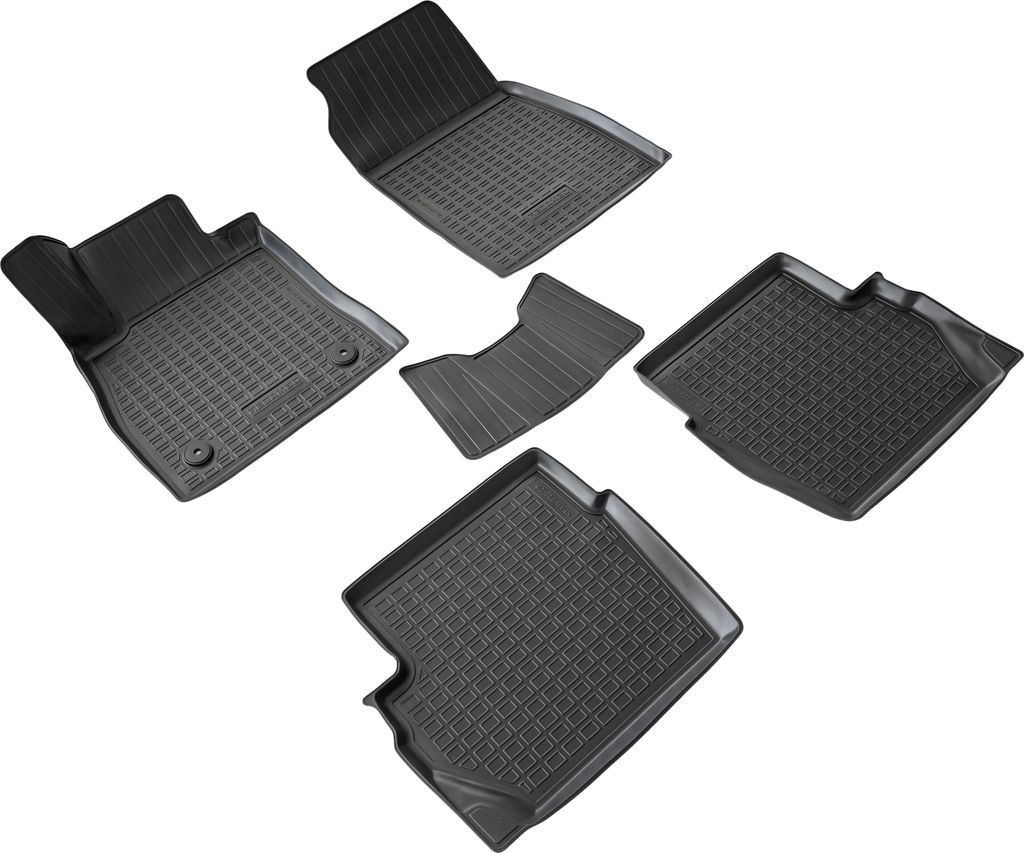 3D Gummi Fussmatten passend für Ford Fiesta VII | BJ 2017-2023 | passgenau mit Rand