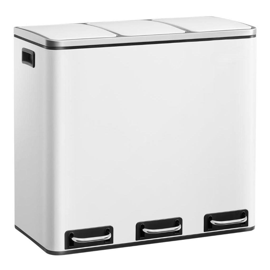Mülltrennsystem SORT 54 l (3x18 l) + Müllbeutel, weiß