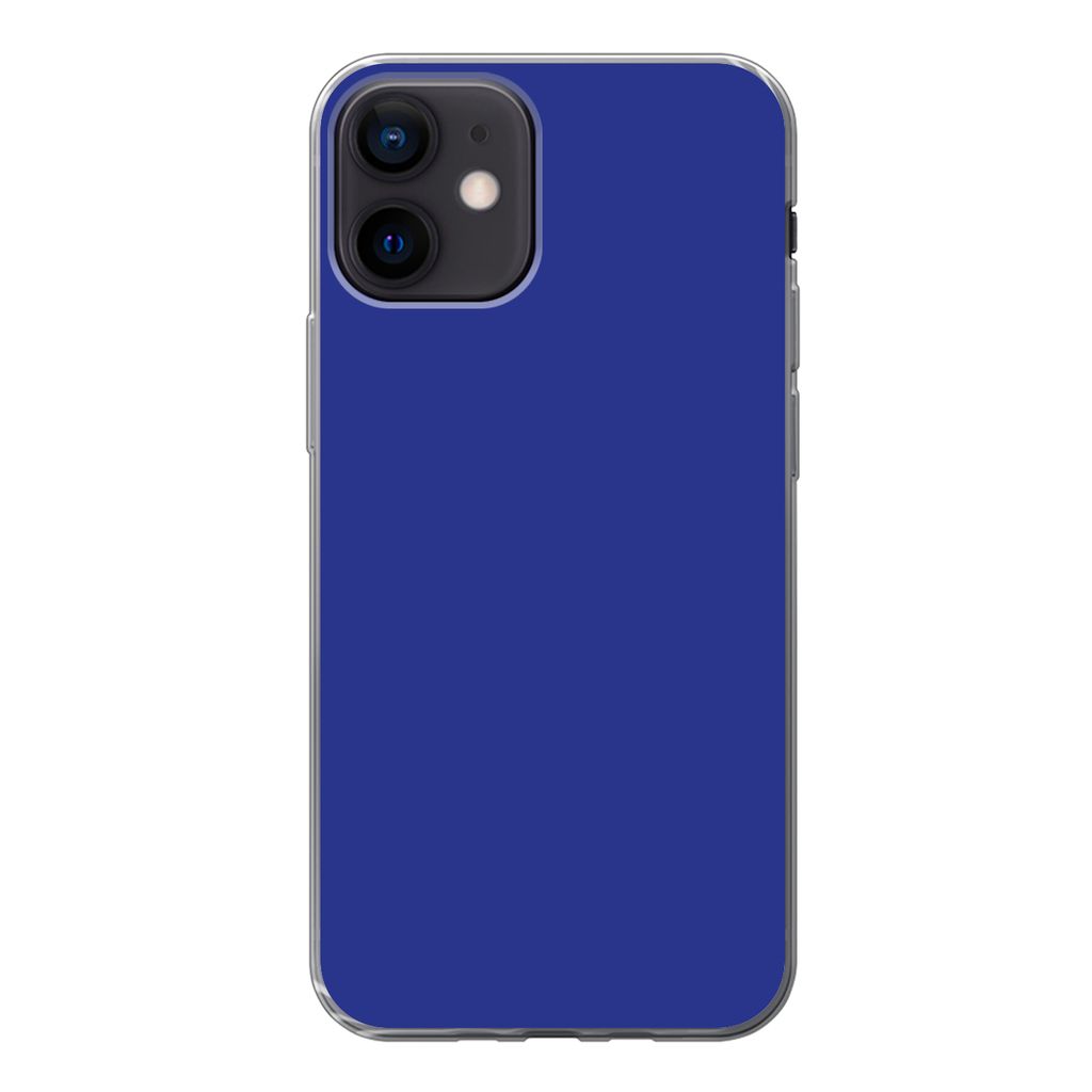 MuchoWow® Handyhülle Schutzhülle Hülle für iPhone 12 Blau - Produktbild 