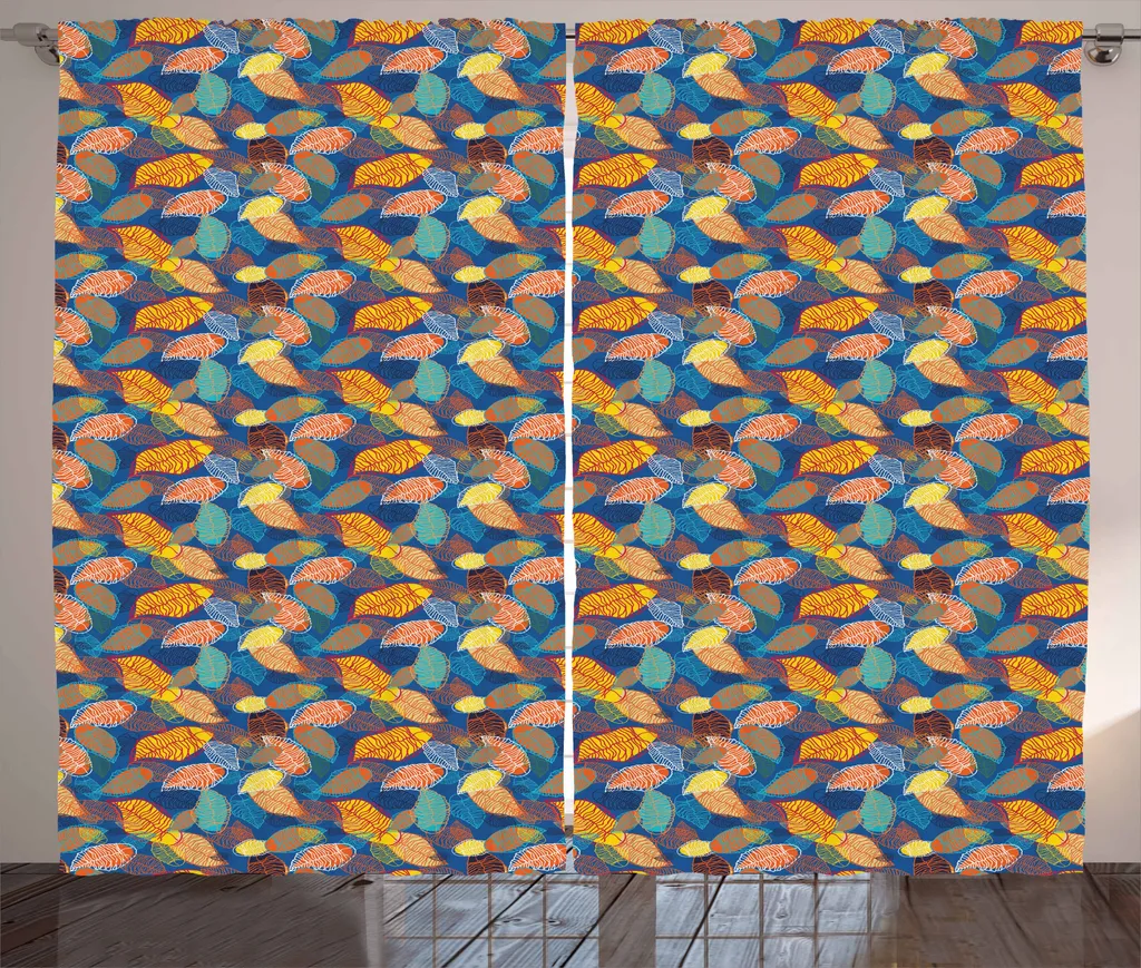 ABAKUHAUS Tenda A Pannello 2 Pezzi Con Nuvole E Mongolfiere - Microfibra Semitrasparente, 150x175 Cm, Multicolore, Per Camera Da Letto E Soggiorno
