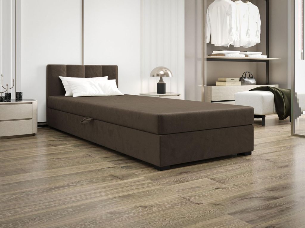 Einzelbett 100x195 MANKA 1 - dunkelbraun