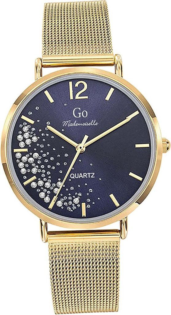 Girl Only Edelstahl Damen Uhr Analog Quarzuhr Armband gold Mademoiselle D2UGO695355
