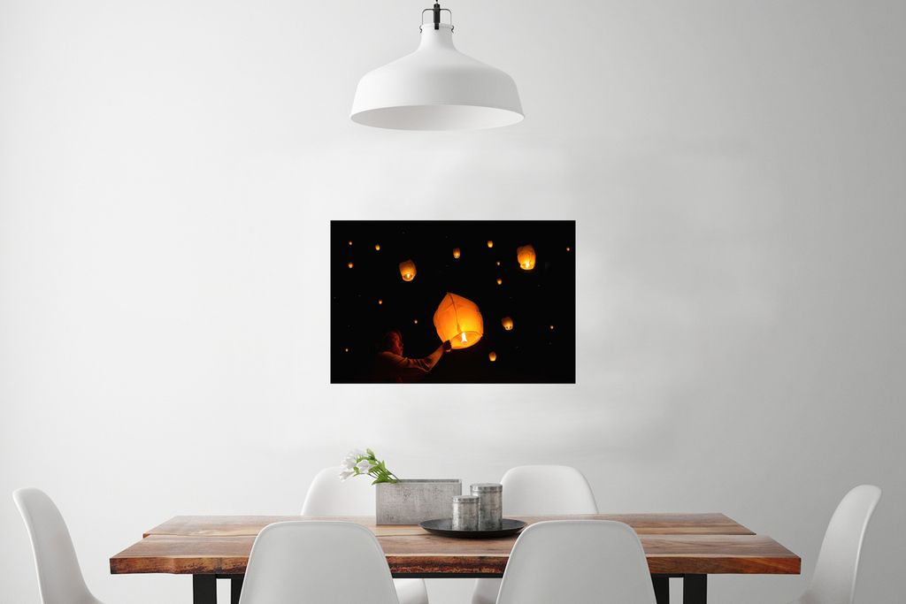 MuchoWow® Poster Papier-Wunschballons 60x40 cm - Produktbild 