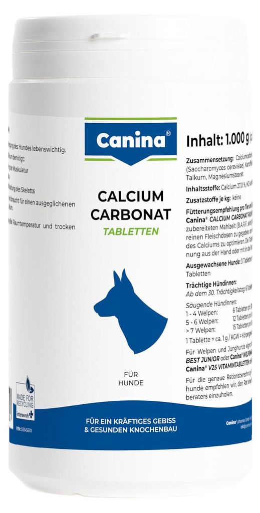 Calciumcarbonaat tabletten, 350 gram Productafbeelding 