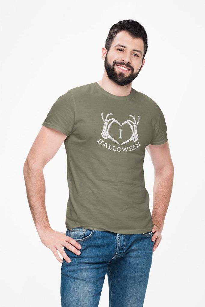 D&B Uni Polo ST00255 Halloween MilitärGrün-Größe XL