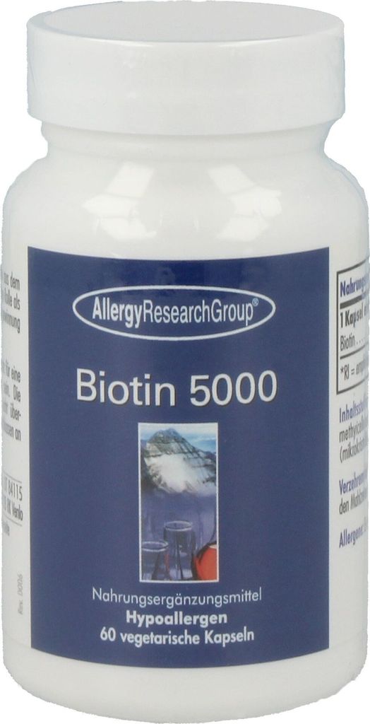 Allergy Research Group Biotin 5000- 60 veg. Kapseln