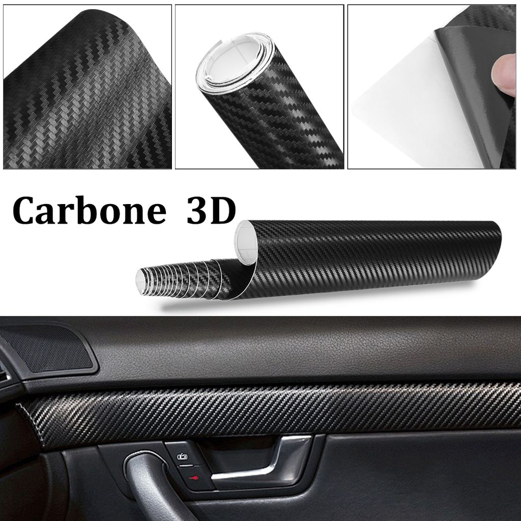 3D Autofolie Carbon 152*30cm, Blasenfrei