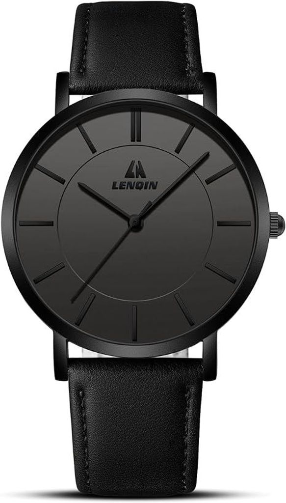 LN LENQIN Uhren Herren Herren Uhr 30M wasserdichte Armbanduhr Analog Quarzuhr Mode Casual Designer Uhr für Männer Lederband