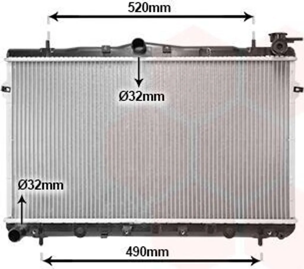 Radiateur VAN WEZEL 82002043 pour HYUNDAI COUPE RD et LANTRA II