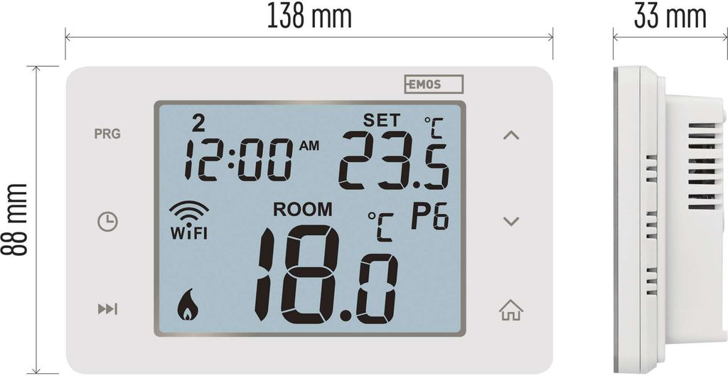 EMOS GoSmart Digitálny izbový termostat s WiFi P56201 Obrázok produktu 7