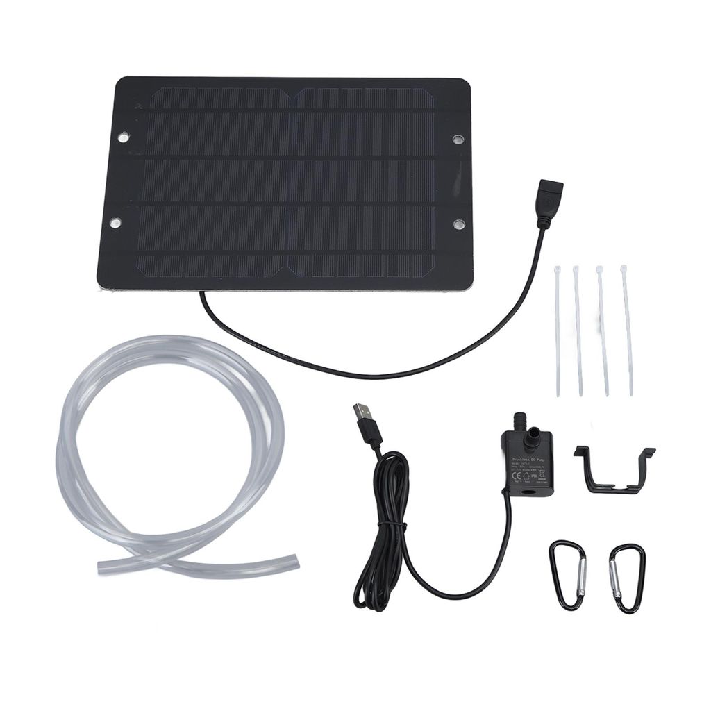 Zestaw solarnej pompy fontannowej 6V 10W USB do kąpieli Zdjęcie produktu 