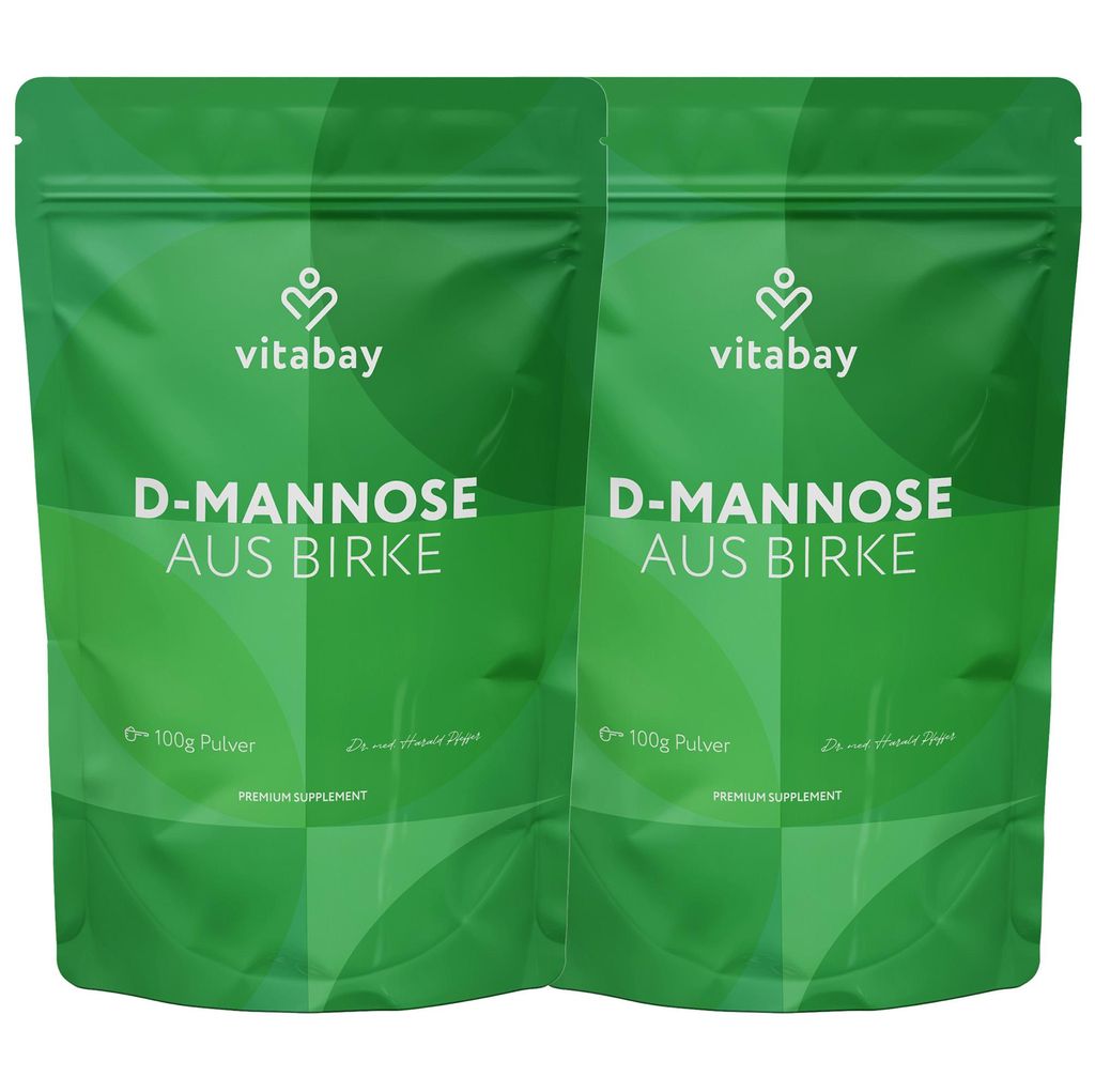 Vitabay D-Mannose Pulver aus Birke - 200 g veganes Pulver - Produktbild 