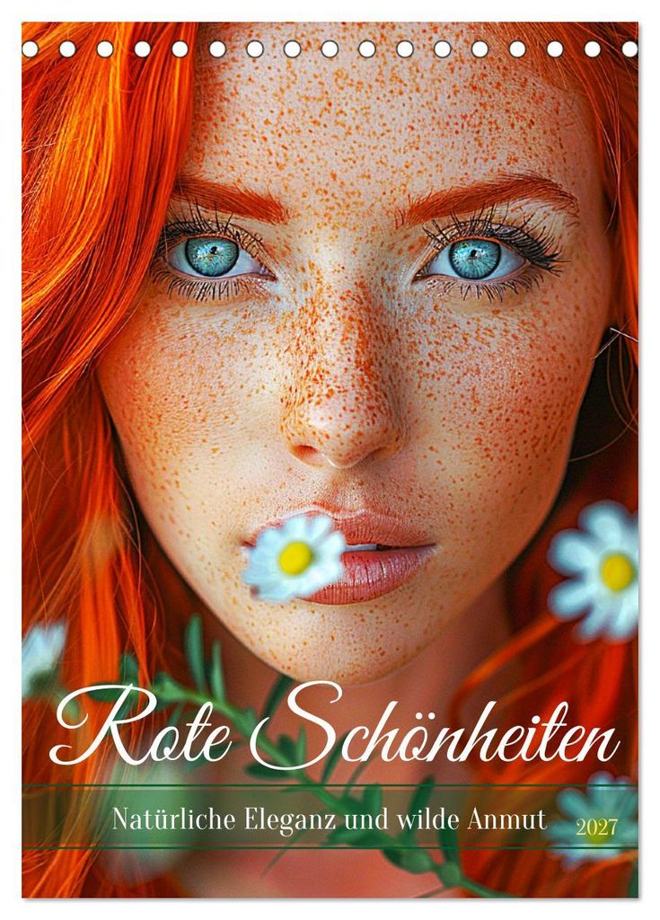 Rote Schönheiten. Natürliche Eleganz und wilde Anmut (Tischkalender 2027 DIN A5 hoch), CALVENDO Monatskalender