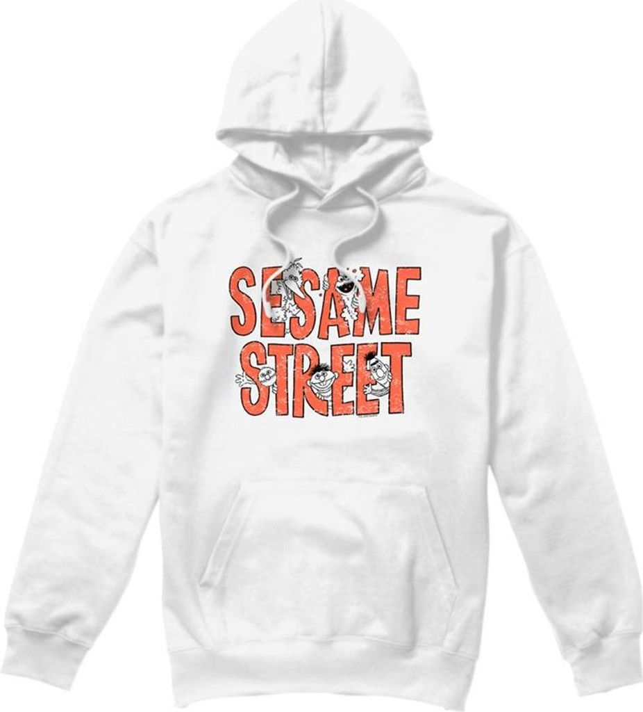 Sesame Street - Kapuzenpullover für Herren/Damen Uni TV27593 (XXL) (Weiß)