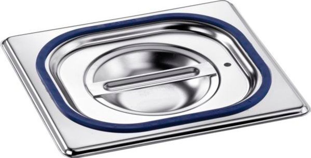 B.PRO GN-Deckel 18/10 Edelstahl, mit Griffmulde, GN: 1/6