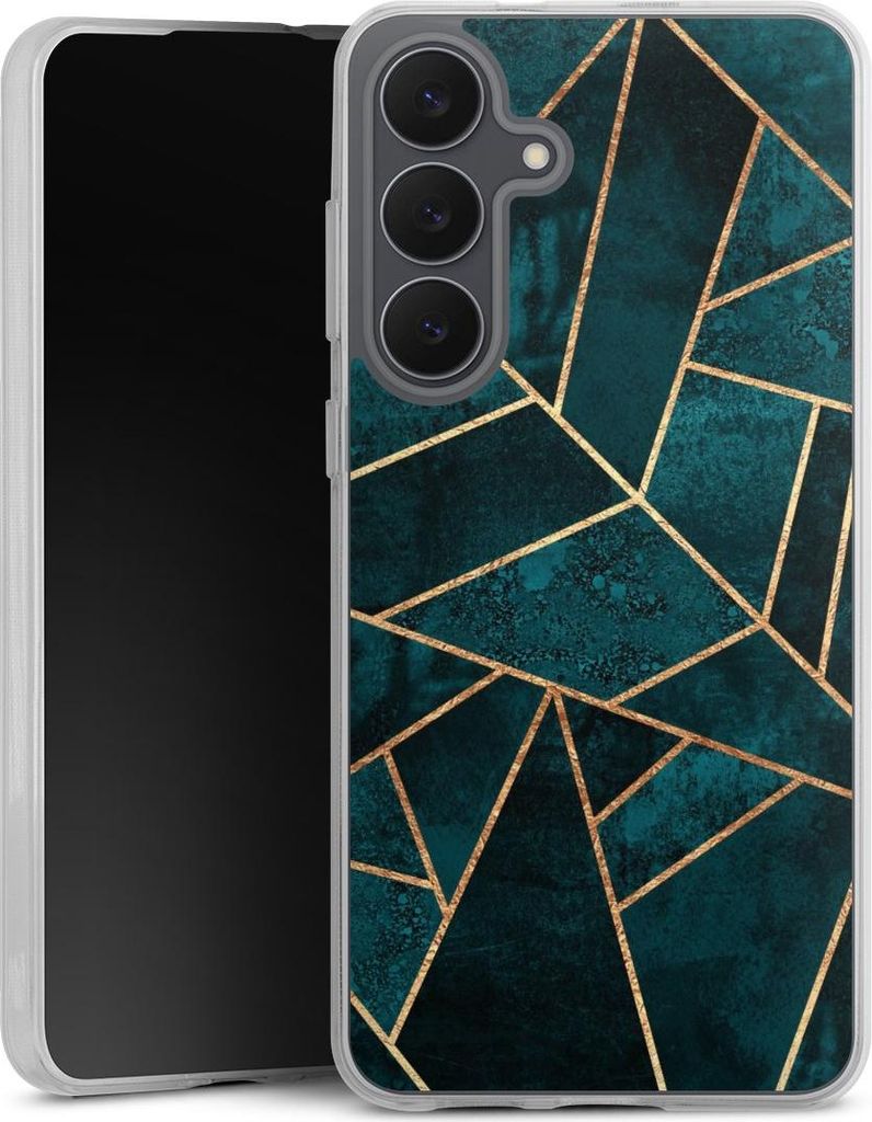 DeinDesign Handyhülle für Samsung Galaxy S25 FE Silikon Hülle Case Smartphone Schutzhülle Elisabeth Fredriksson Gold & Kupfer Stein