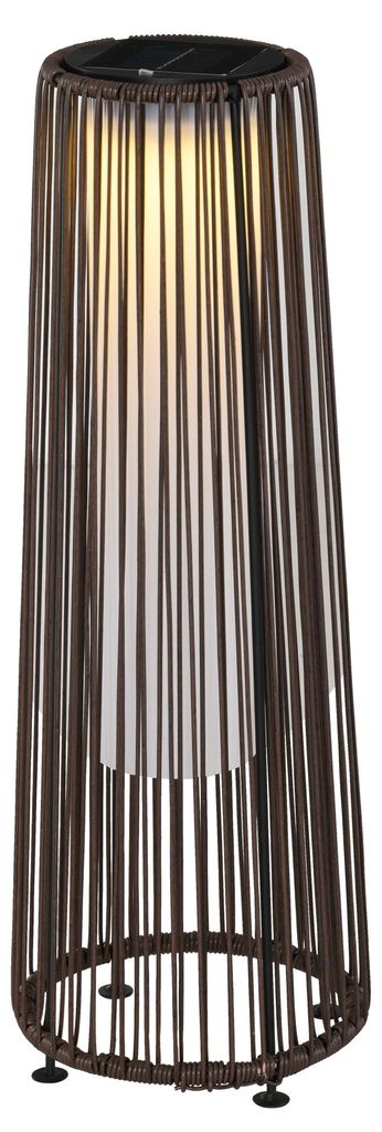 Outsunny Solarlampe, Rattan Solarleuchte LED Gartenleuchte Produktbild 