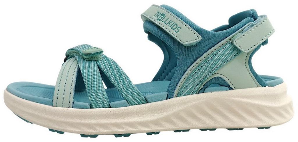 Trollkids Preikestolen XL Kinderschuhe Mädchen Sandale Türkis Freizeit, Schuhgröße:33 EU
