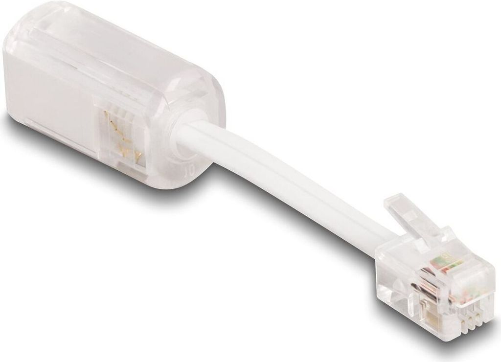 DELOCK Telefonkabel-Verdrehschutz Adapter RJ10 St zu RJ10