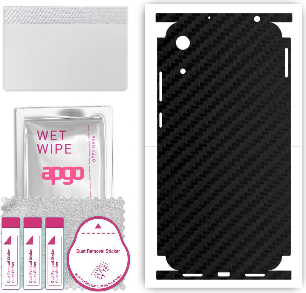 apgo Rückseite + Seiten Schutzfolie, Skin, kompatibel mit Honor 8A 2020, Hinten Displayschutzfolie aus Vinylfolie, kratzfest, einfache Montage - S...