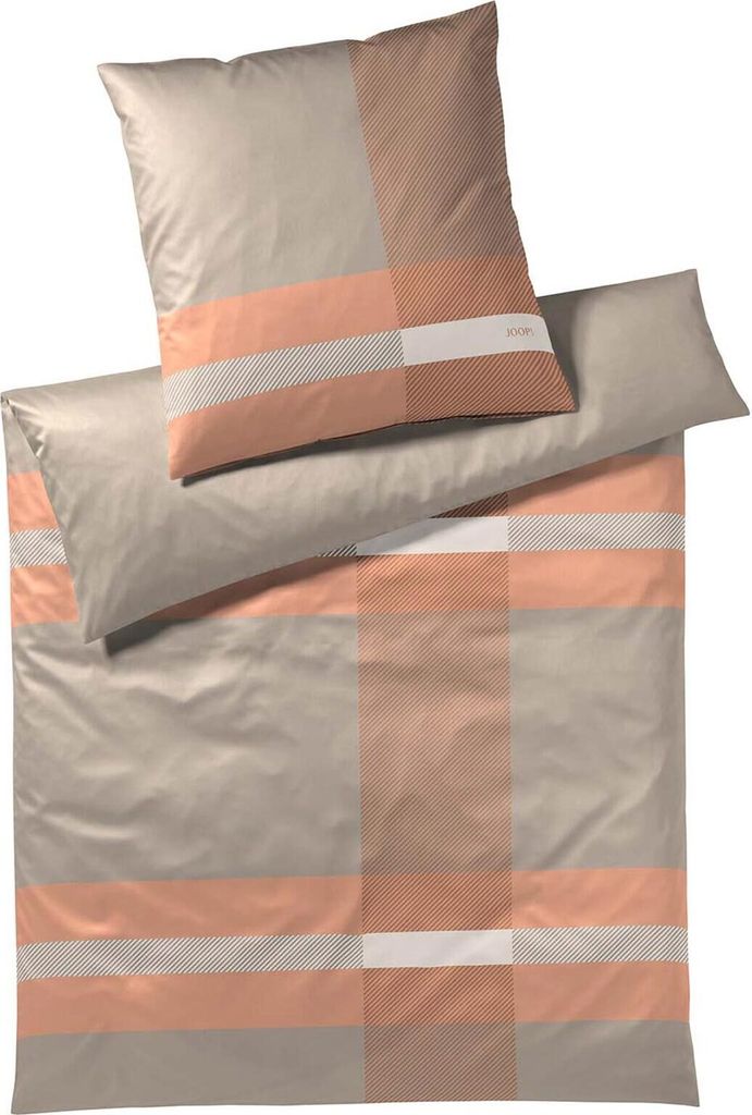 JOOP! Mako-Satin-Bettwäsche-Garnitur Modern Farbe Copper Größe 155x220+80x80 AL
