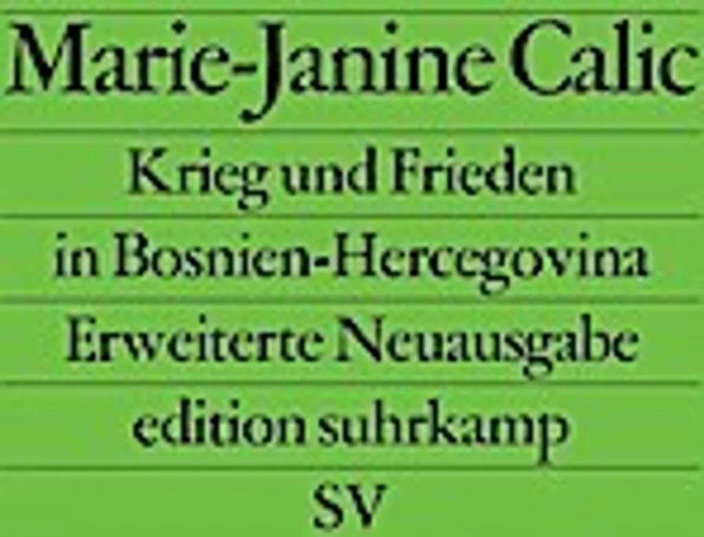 Livre Historique Der Krieg in Bosnien-Hercegovina Essai Géopolitique