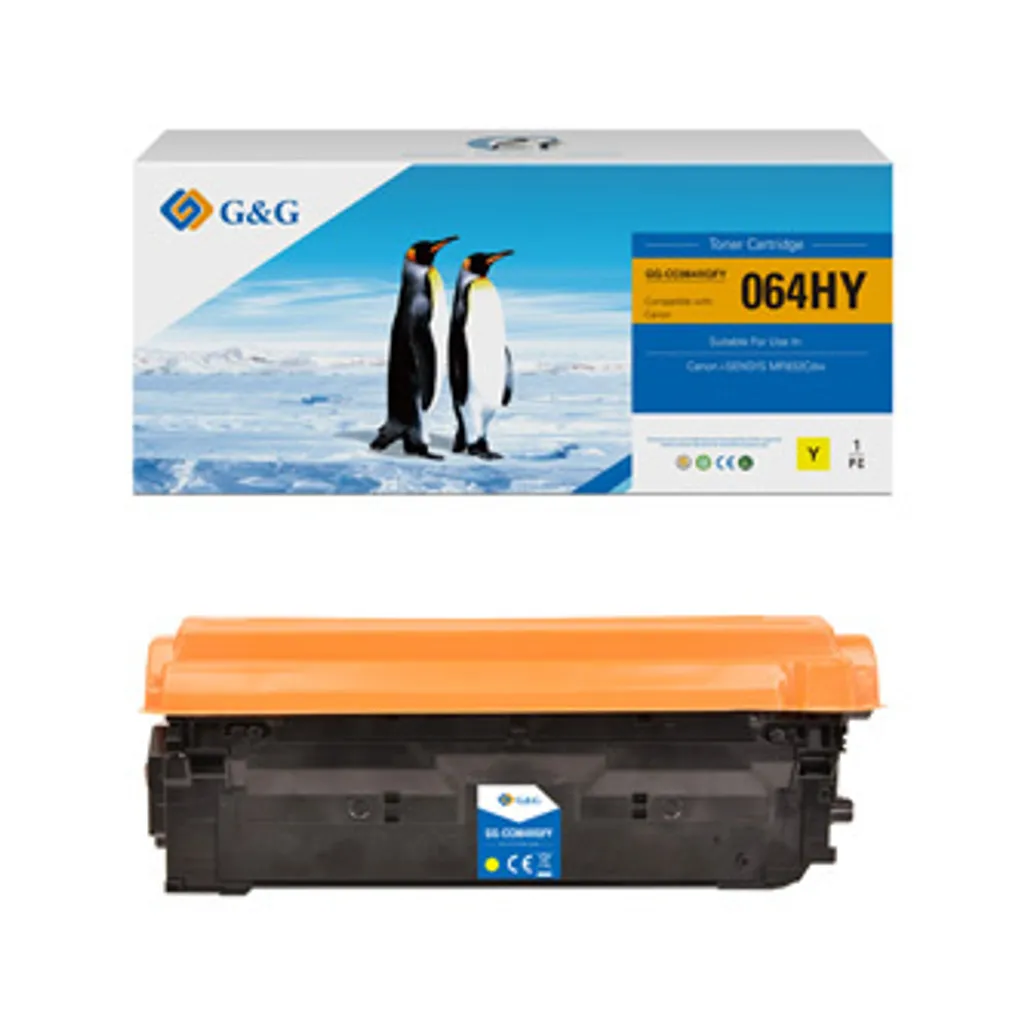 Toner 064HY Jaune Compatible Canon 10500 pages NT-CC064XQFY-RC G&G</h4>