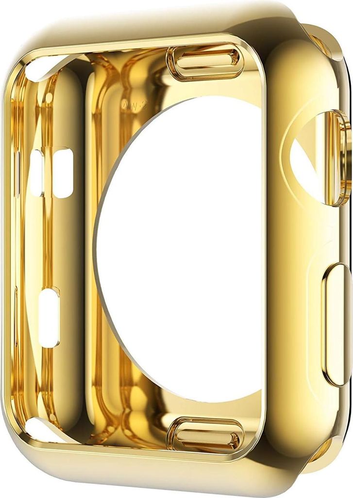 Hülle für Apple iWatch Serie 6/5/4/44 mm, goldfarben, flexibel, hochfest