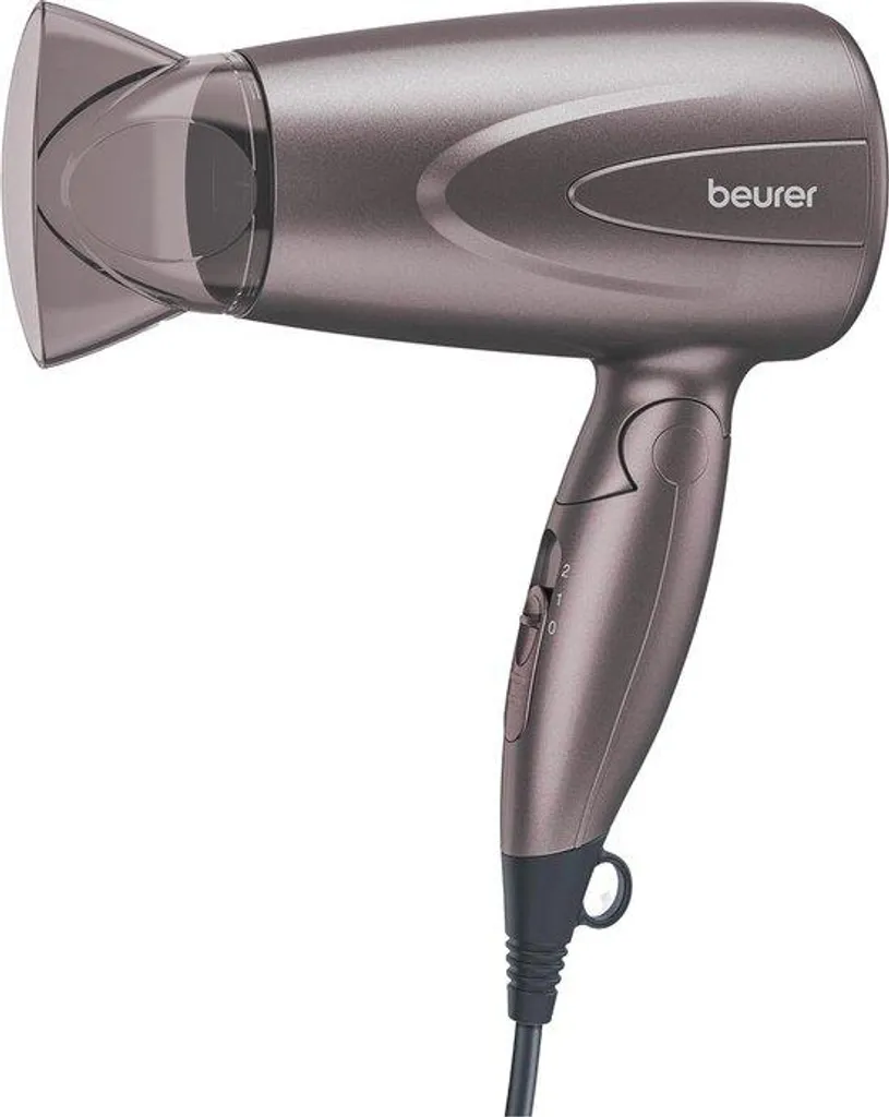 Sèche-cheveux de voyage compact 1300W - 2 vitesses modèle V200 Noir