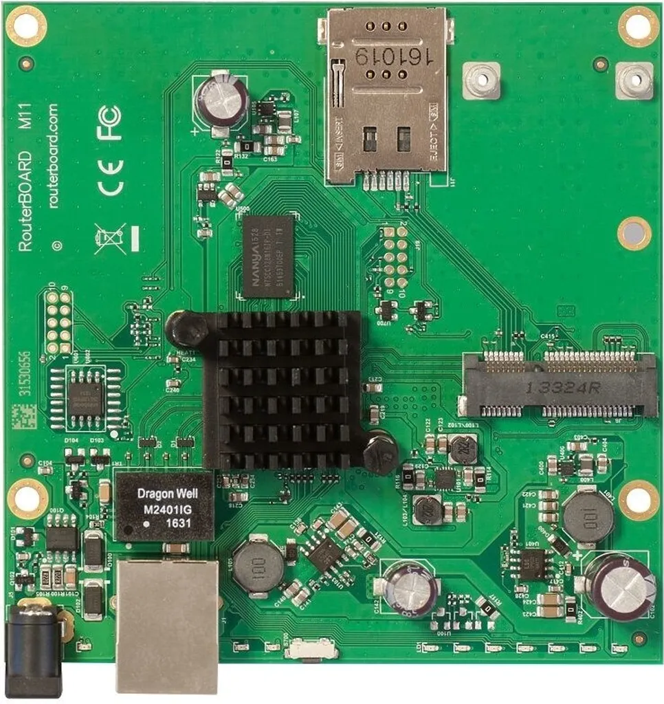 Carte Routeur MikroTik RBM11G avec Port Gigabit et Slot SIM pour miniPCI-e
