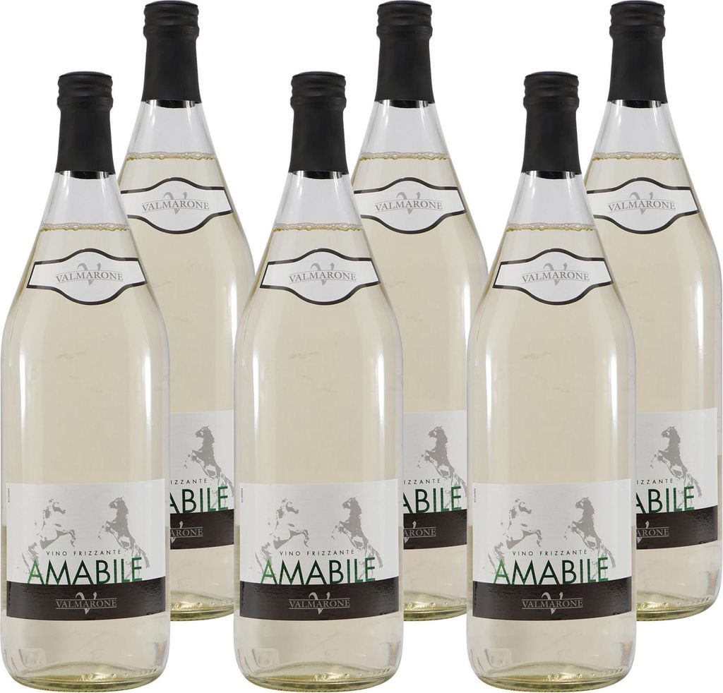 Valmarone Frizzantino Amabile Weißwein -lieblich- (6 x Produktbild 